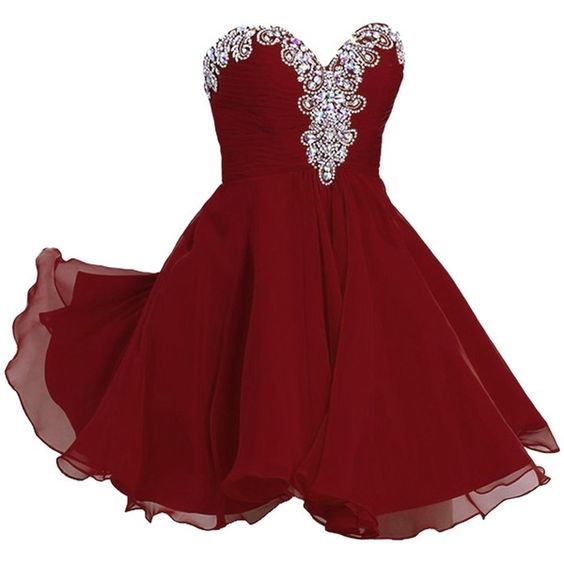 red and silver homecoming dresses